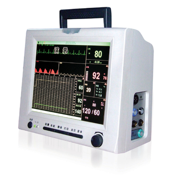 Monitor paziente di parametro multi- portatile a 12,1 pollici di TFT con ECG, SPO2, NIBP, RESP, IMPIEGATI