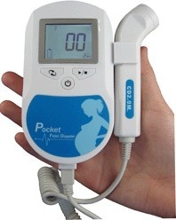 Doppler fetale tenuto in mano/doppler fetale portatile con l'esposizione LCD di FHR Digital
