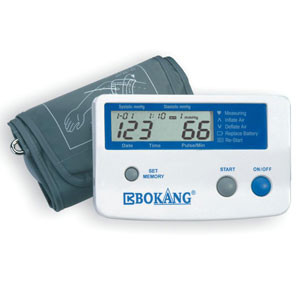 Automatico digitale da polso pressione sanguigna Monitor portatile 0 - 300mmHg 40 / min - 200 / min